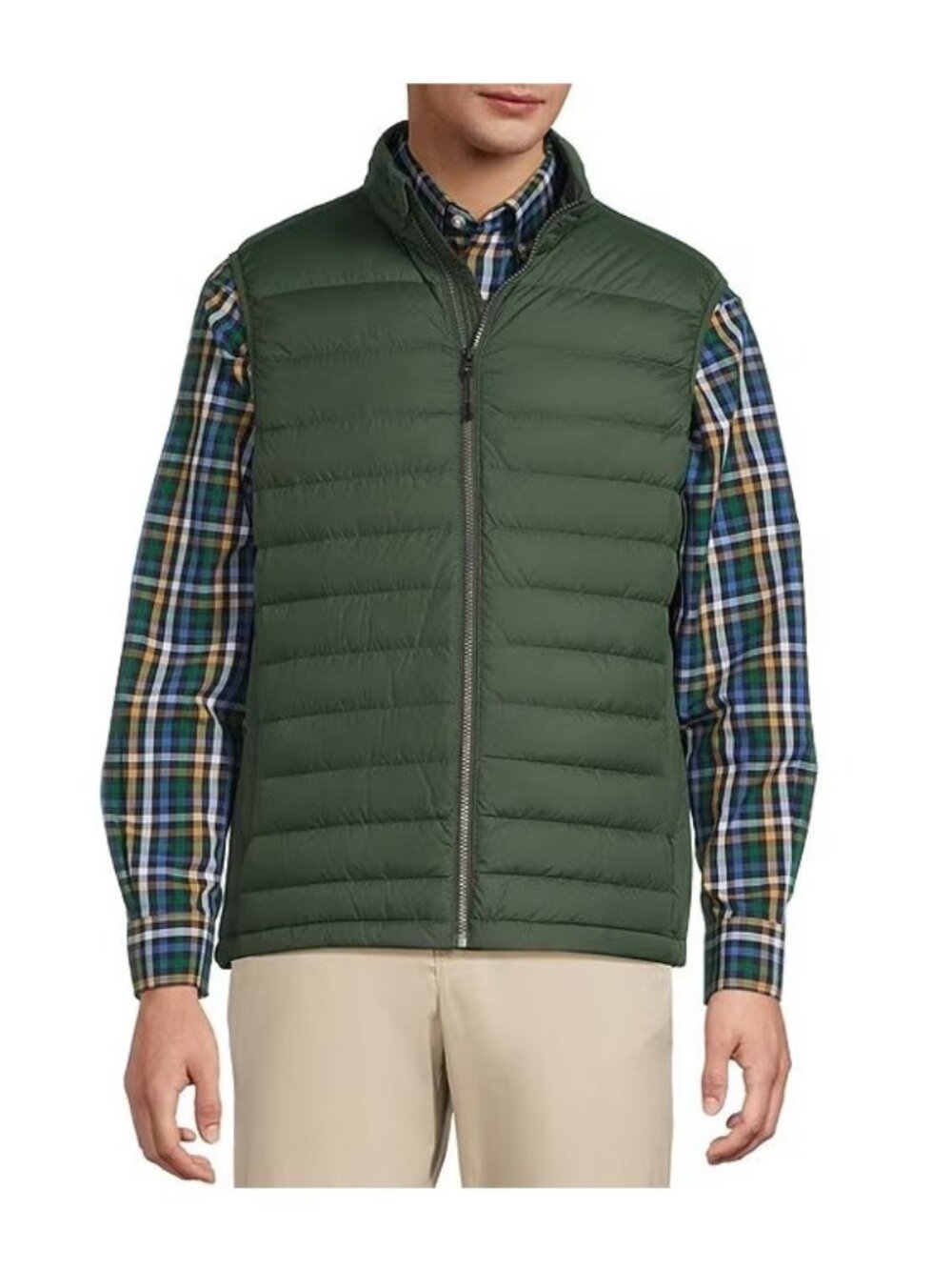 Roundtree & Yorke Mens 3XB Hunter Green Puffer Vest Duck Down Everyday Excursion